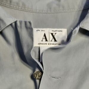 A/X Armani Exchange Men's Light Blue Shirt